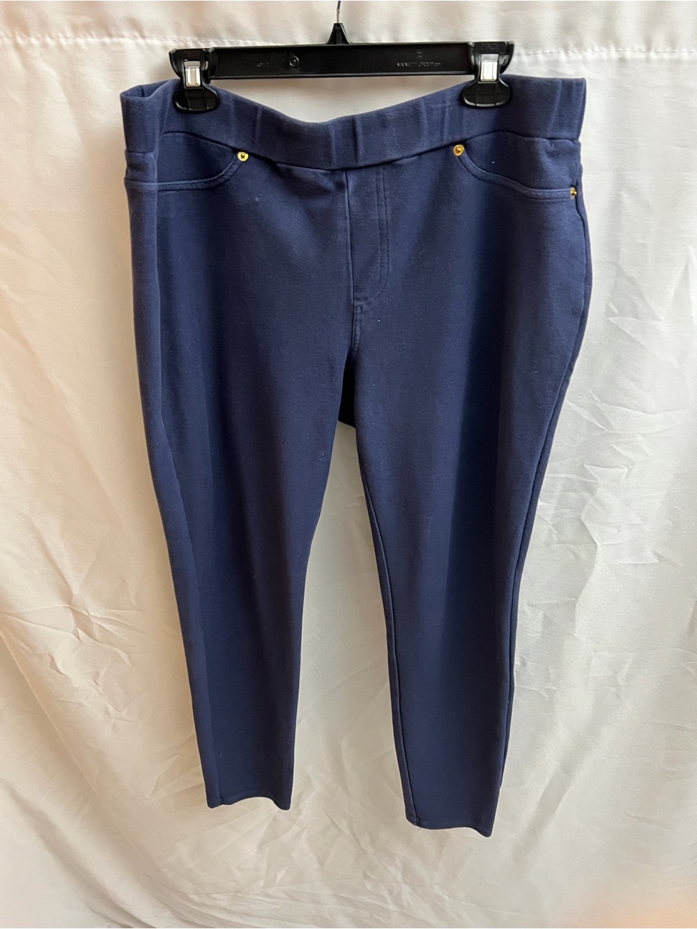 Michael Michael Kors Navy Blue Pull-On Skinny Pants Women’s XL